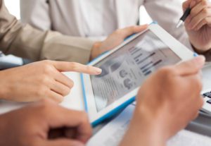 Ford Financial Services helps with managed money document on ipad